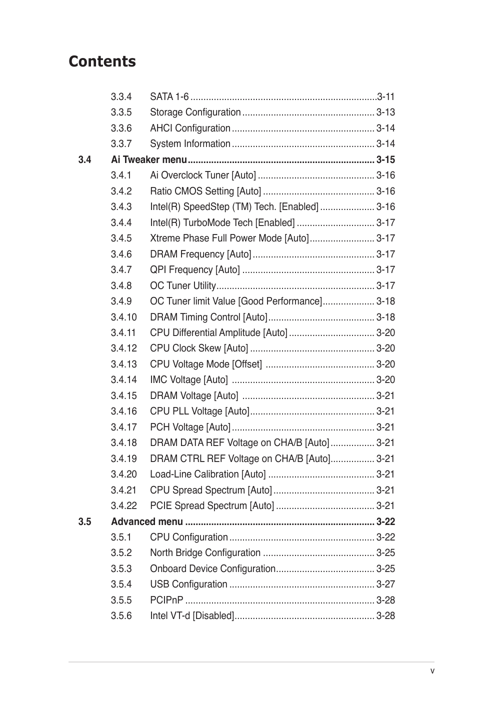 Asus P7P55 WS SUPERCOMPUTER User Manual | Page 5 / 156