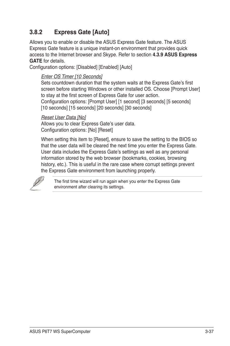 2 express gate [auto, Express gate -37 | Asus P6T7 WS SuperComputer User Manual | Page 103 / 184