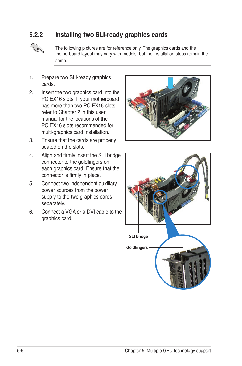 2 installing two sli-ready graphics cards, Installing two sli-ready graphics cards -6 | Asus P6T7 WS SuperComputer User Manual | Page 178 / 184