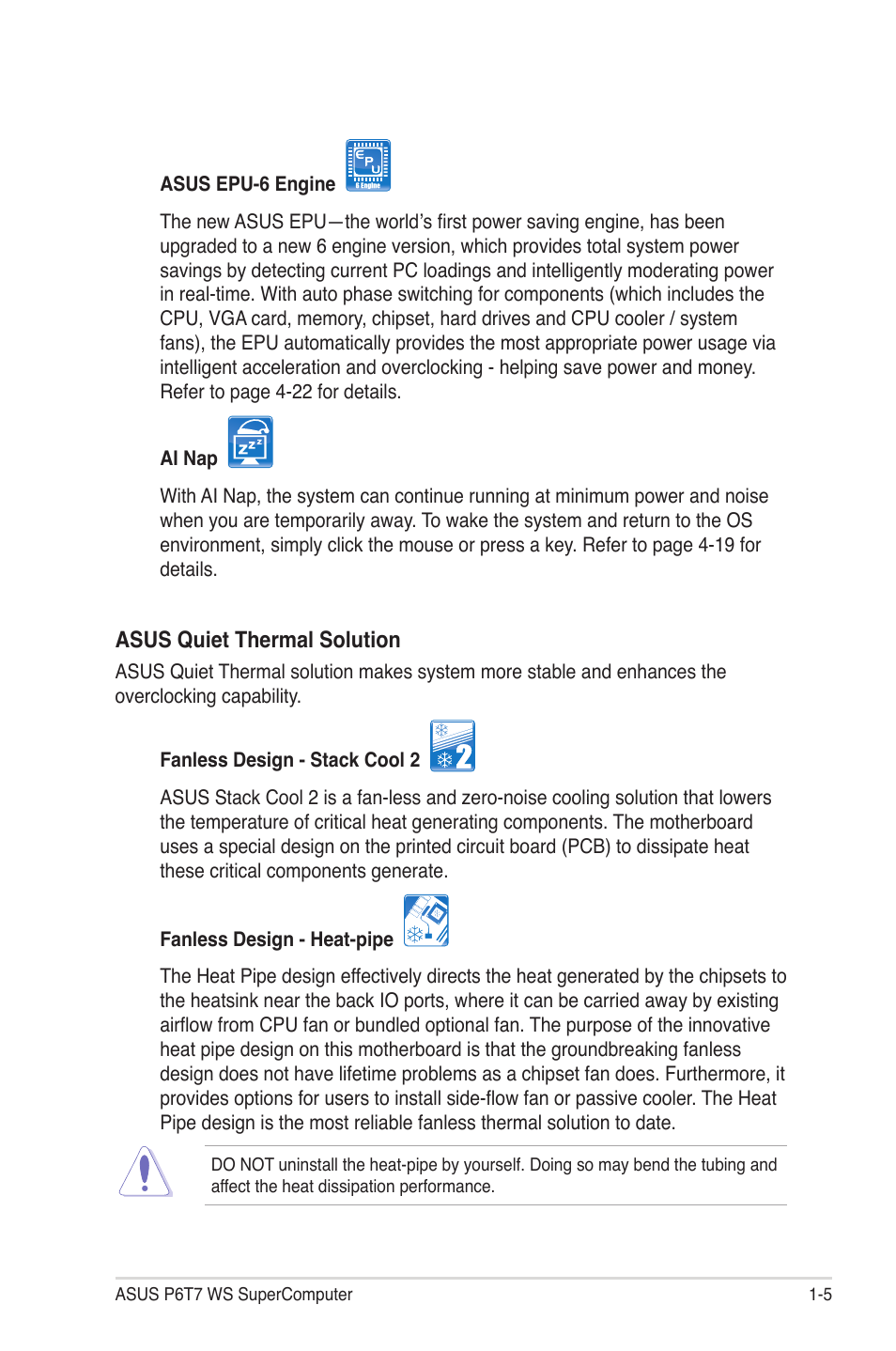 Asus P6T7 WS SuperComputer User Manual | Page 21 / 184