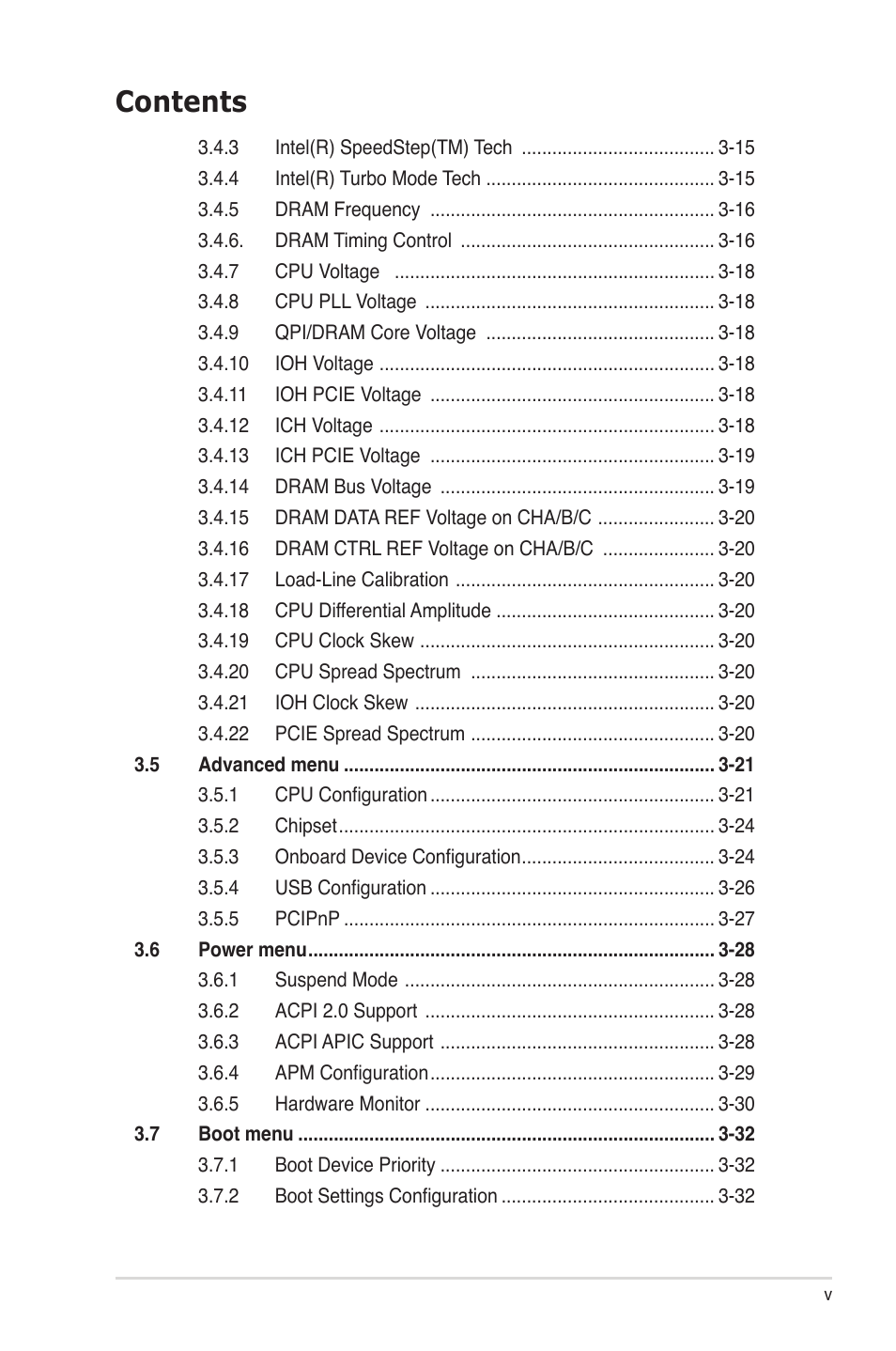 Asus P6T7 WS SuperComputer User Manual | Page 5 / 184