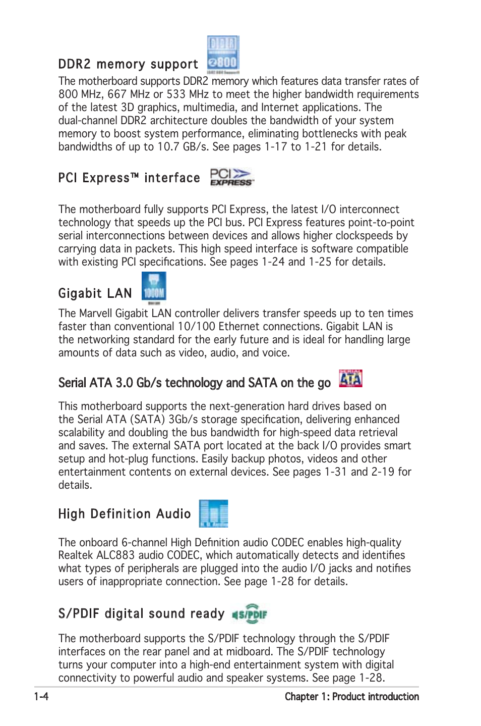 Asus P5N-E SLI User Manual | Page 18 / 122