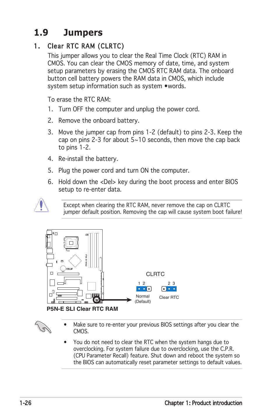 9 jumpers | Asus P5N-E SLI User Manual | Page 40 / 122