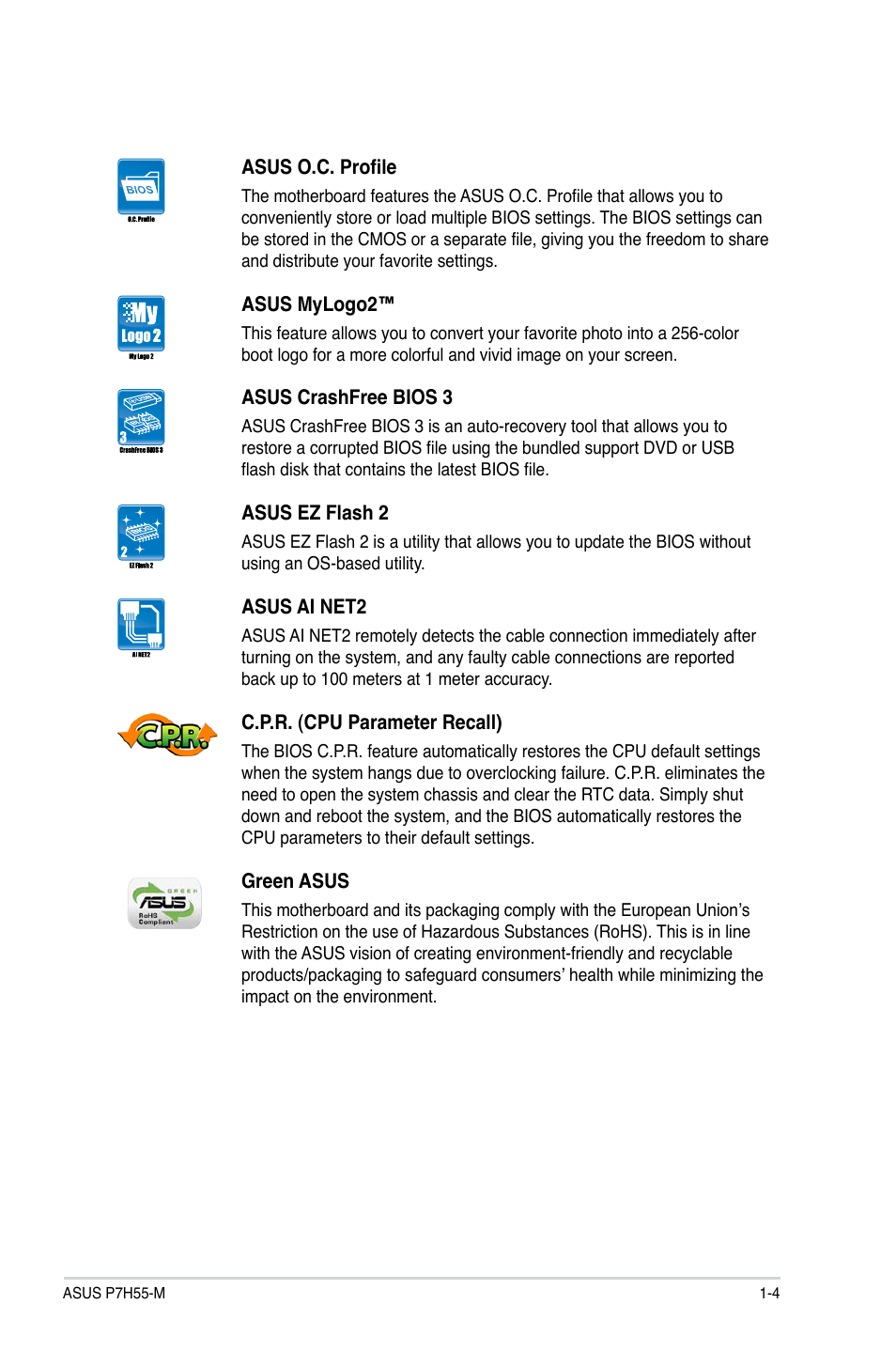 Asus P7H55-M/BR User Manual | Page 16 / 68