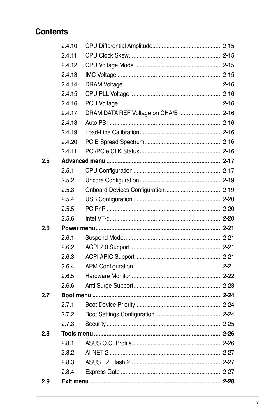 Asus P7H55-M/BR User Manual | Page 5 / 68