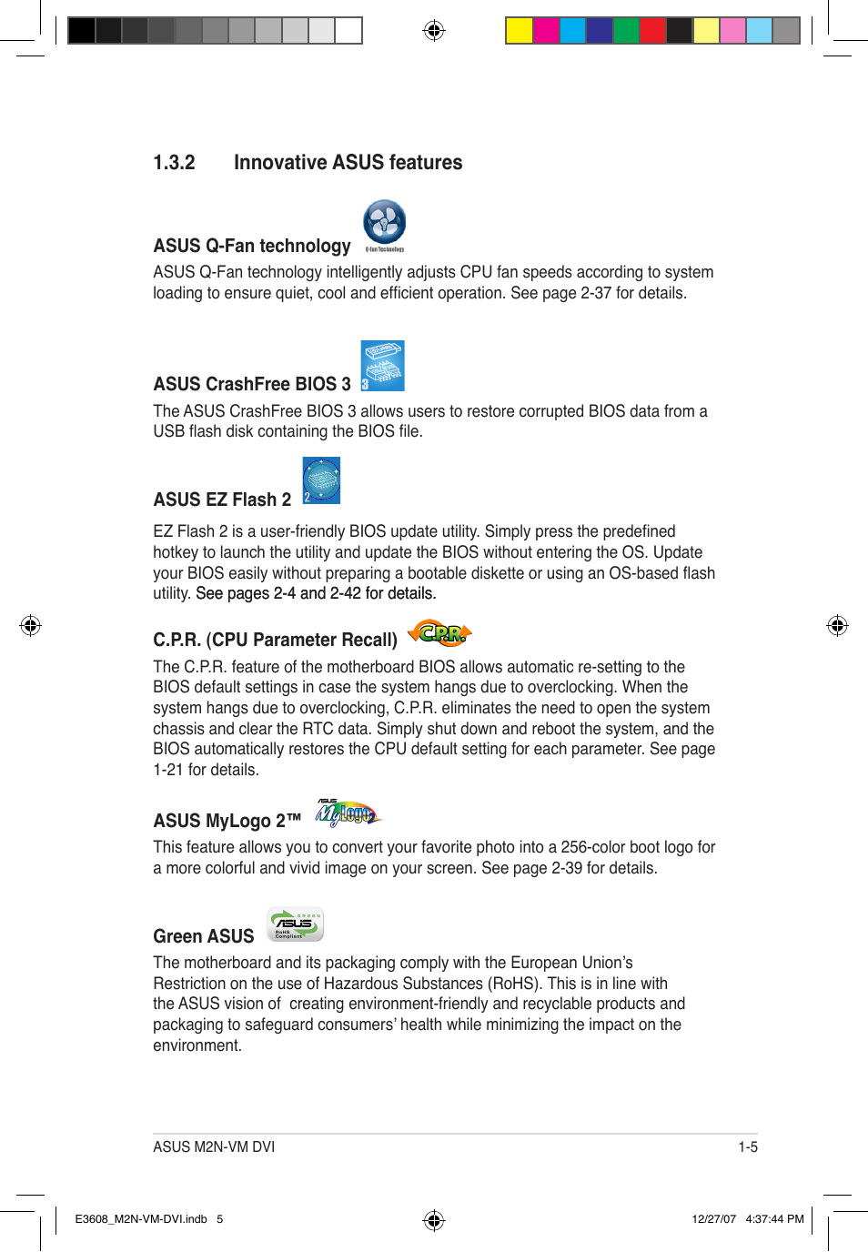 2 innovative asus features | Asus M2N-VM DVI User Manual | Page 17 / 100