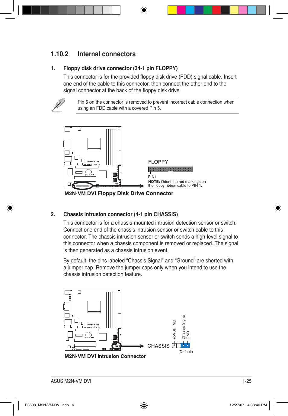 2 internal connectors | Asus M2N-VM DVI User Manual | Page 37 / 100