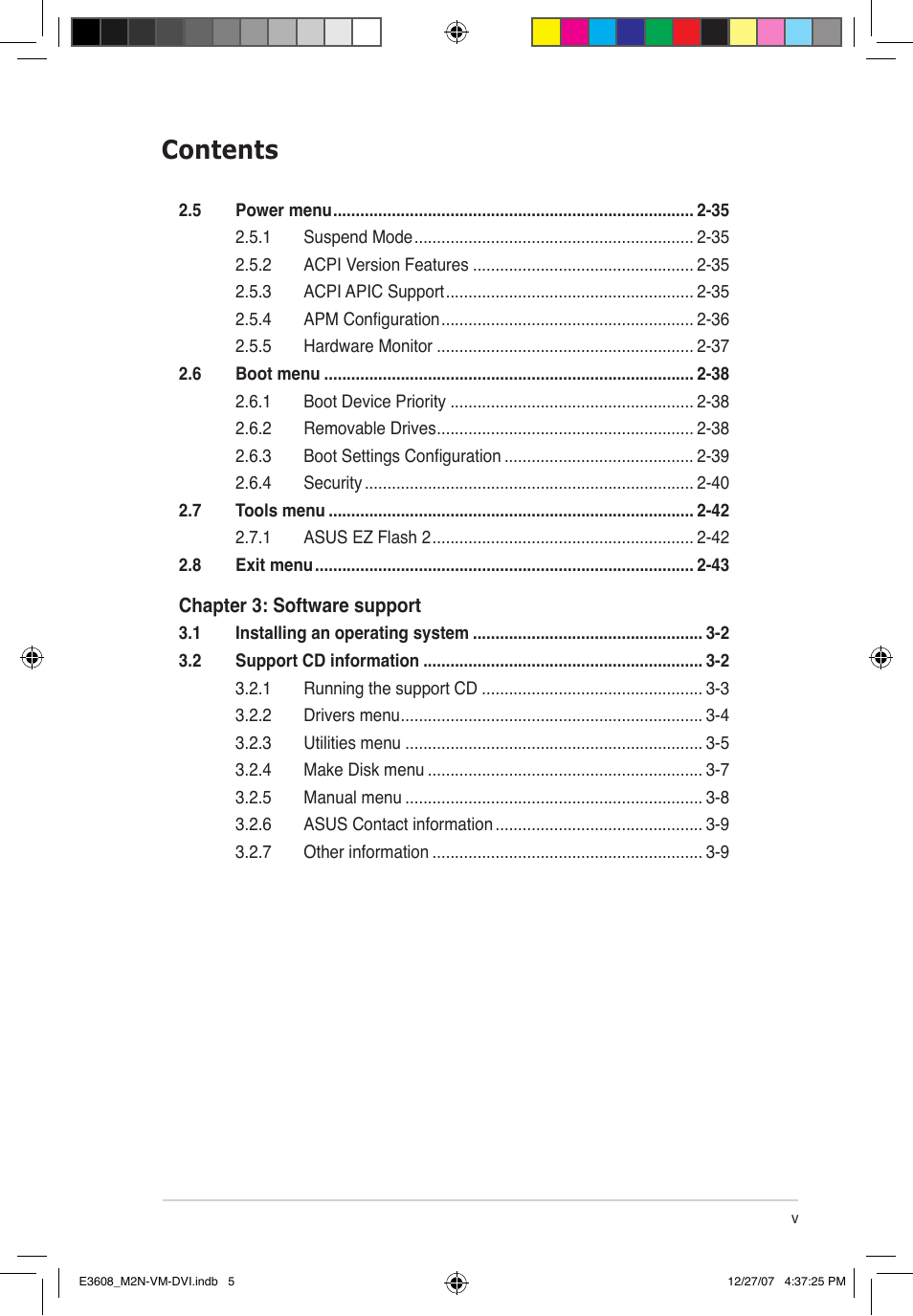 Asus M2N-VM DVI User Manual | Page 5 / 100