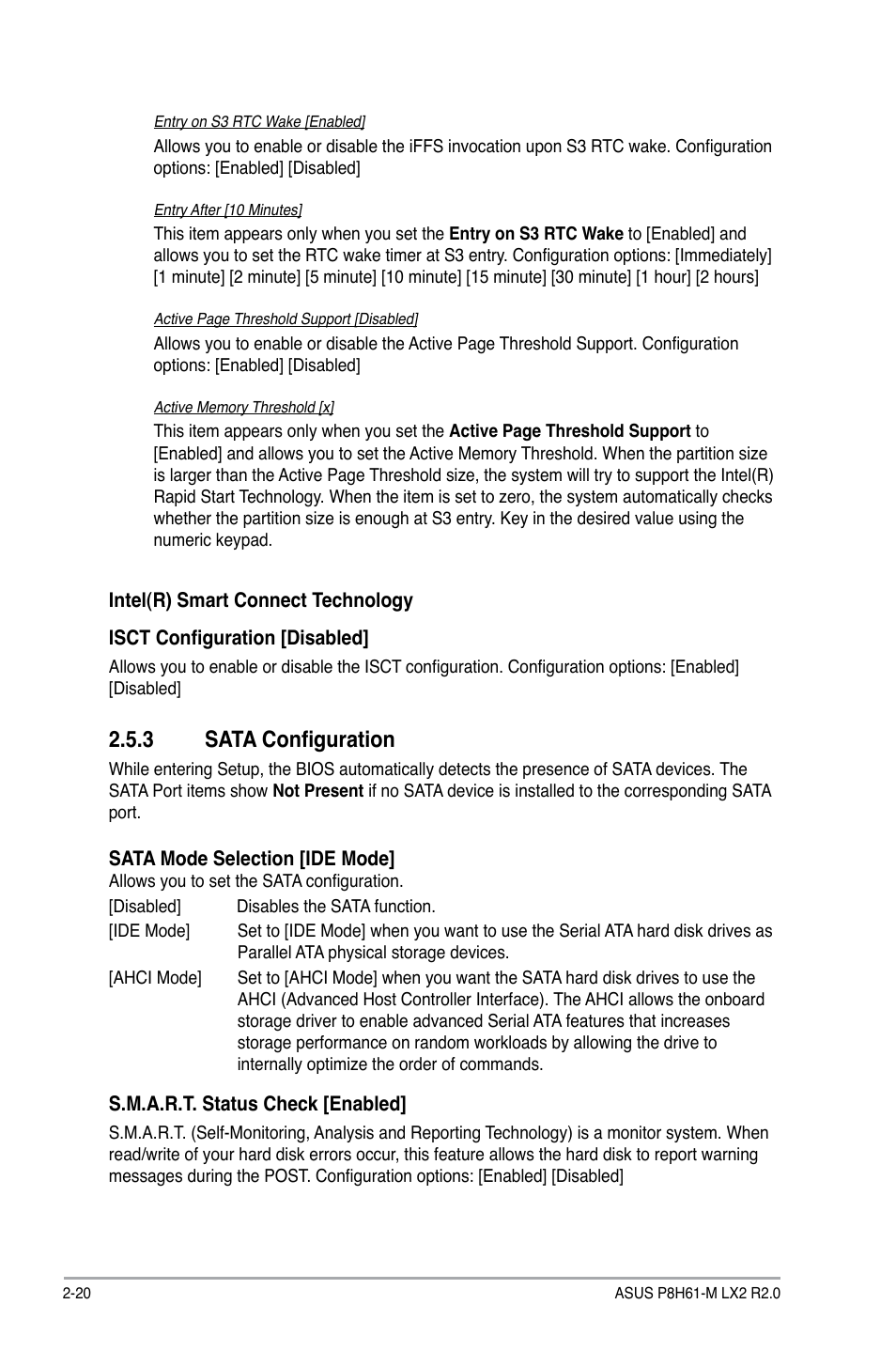 3 sata configuration, Sata configuration -20 | Asus P8H61-M LX2 R2.0 User Manual | Page 58 / 72