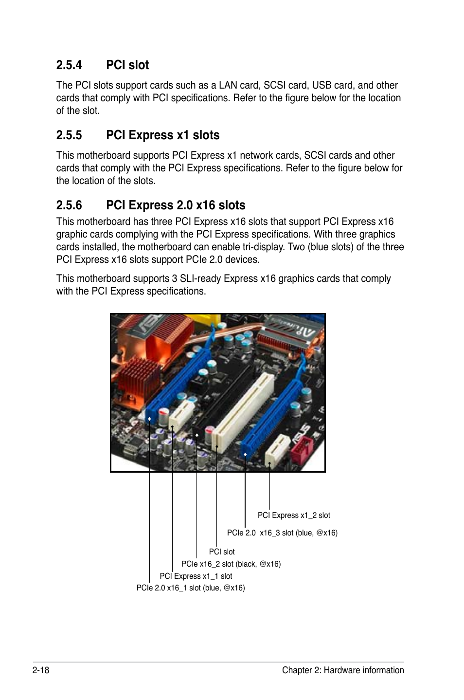 4 pci slot, 5 pci express x1 slots | Asus P5N-T Deluxe User Manual | Page 44 / 64