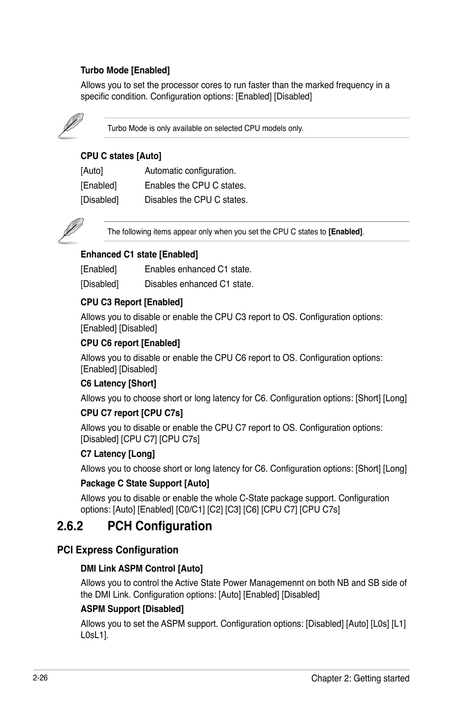 2 pch configuration | Asus H81M-PLUS User Manual | Page 54 / 74