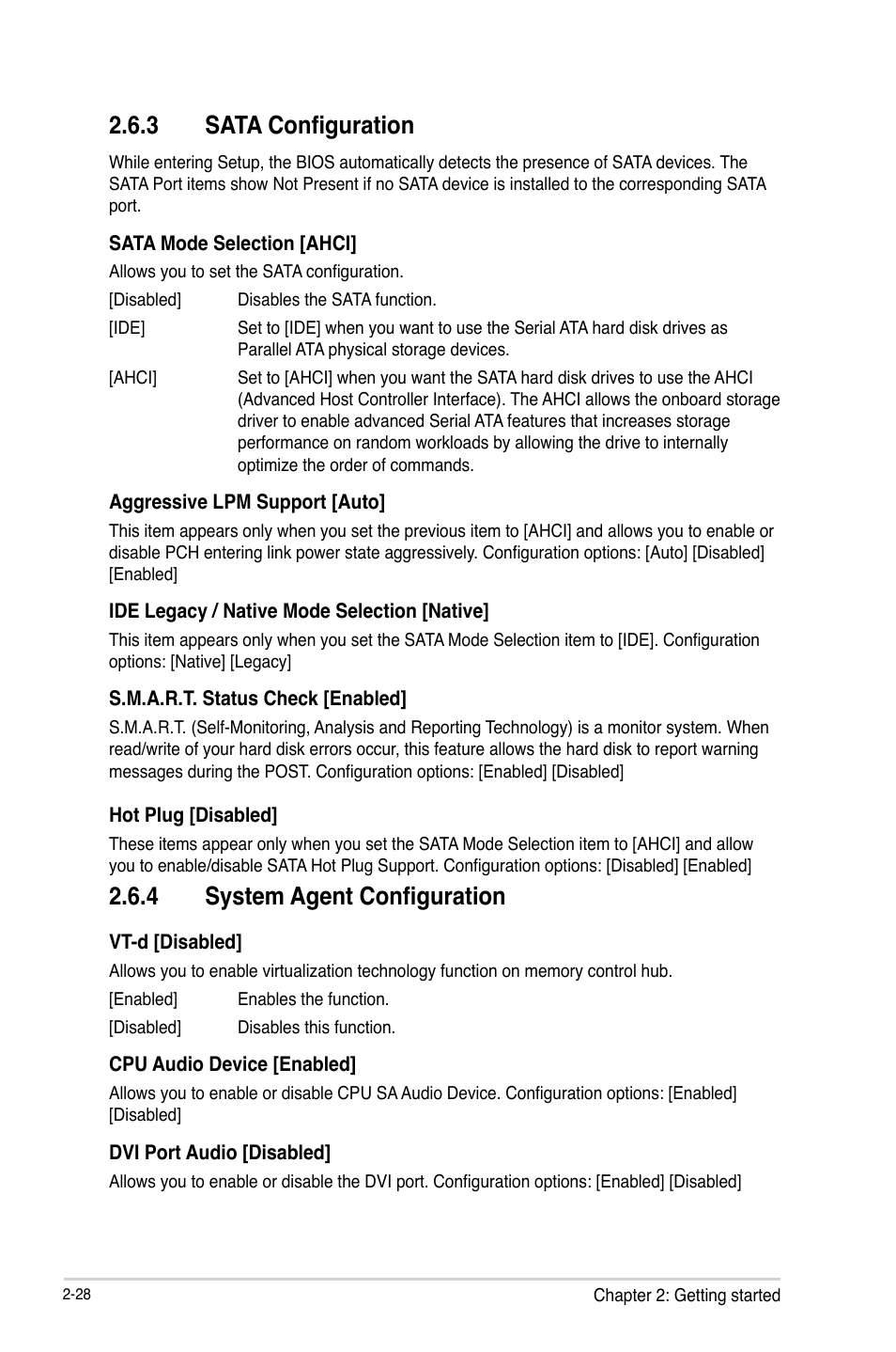 3 sata configuration, 4 system agent configuration | Asus H81M-PLUS User Manual | Page 56 / 74