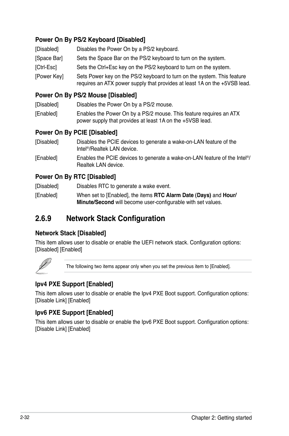 9 network stack configuration | Asus H81M-PLUS User Manual | Page 60 / 74