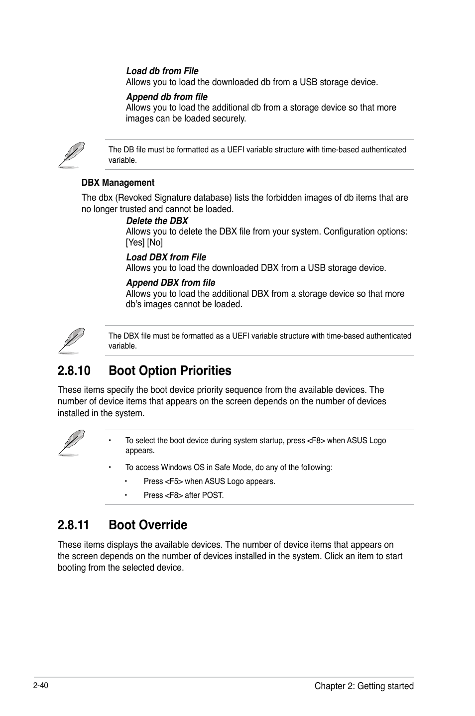 10 boot option priorities, 11 boot override | Asus H81M-PLUS User Manual | Page 68 / 74