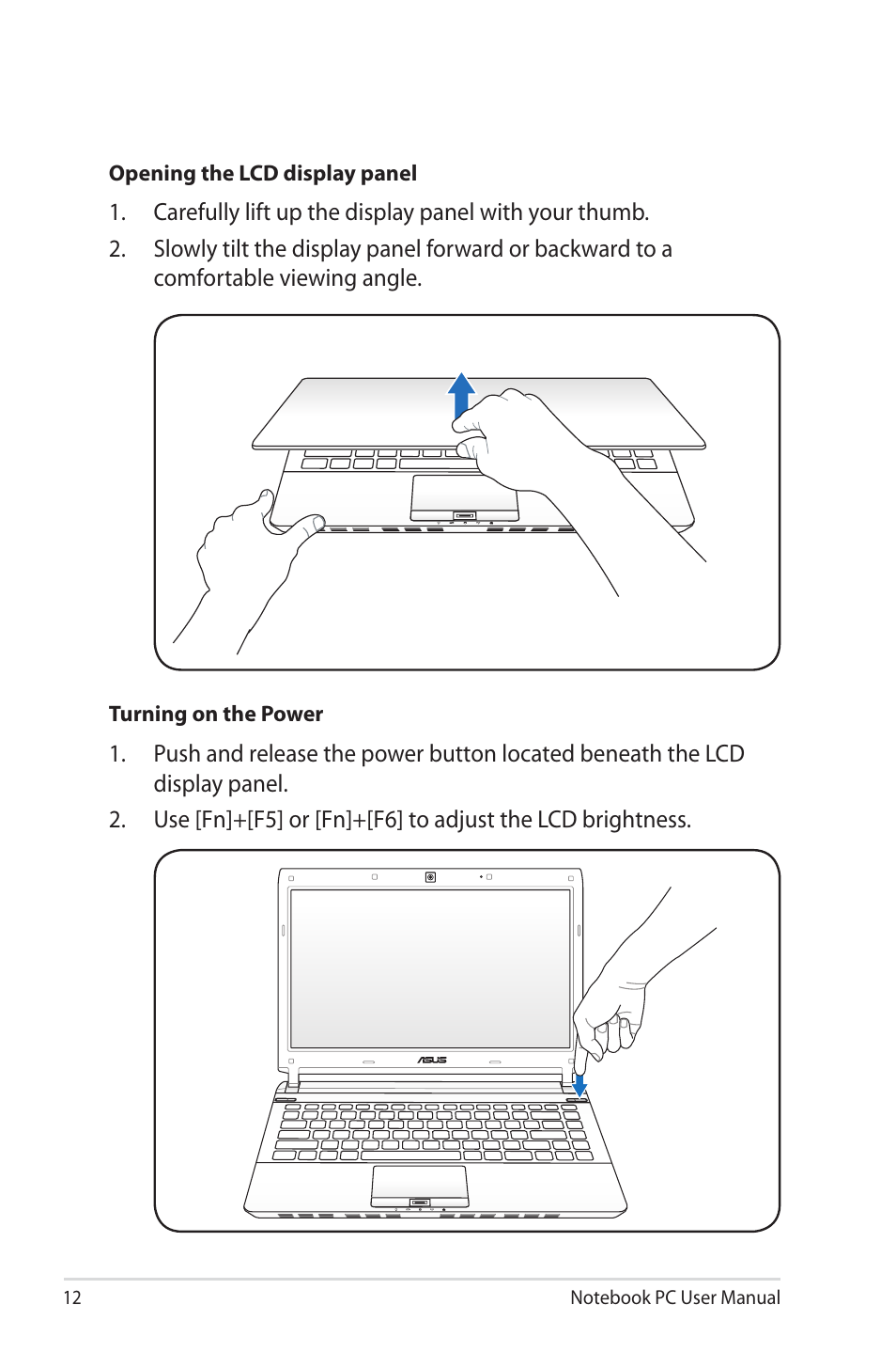 Asus X4MSG User Manual | Page 12 / 100