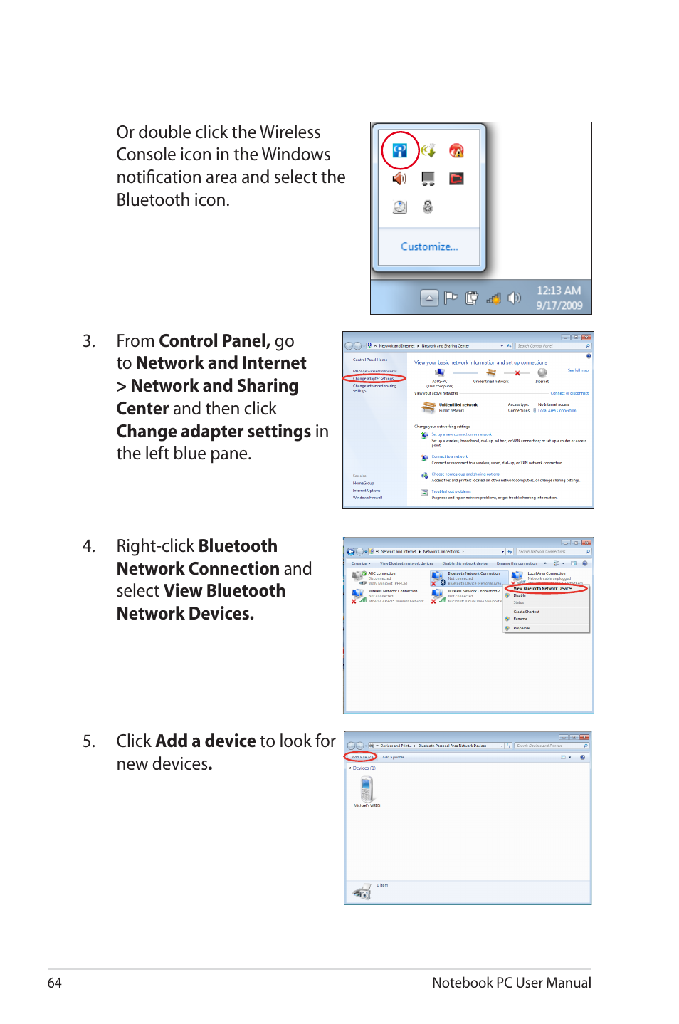 Asus X4MSG User Manual | Page 64 / 100