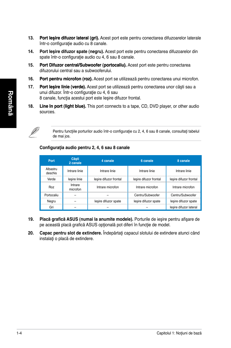 Română | Asus CG8350 User Manual | Page 90 / 227