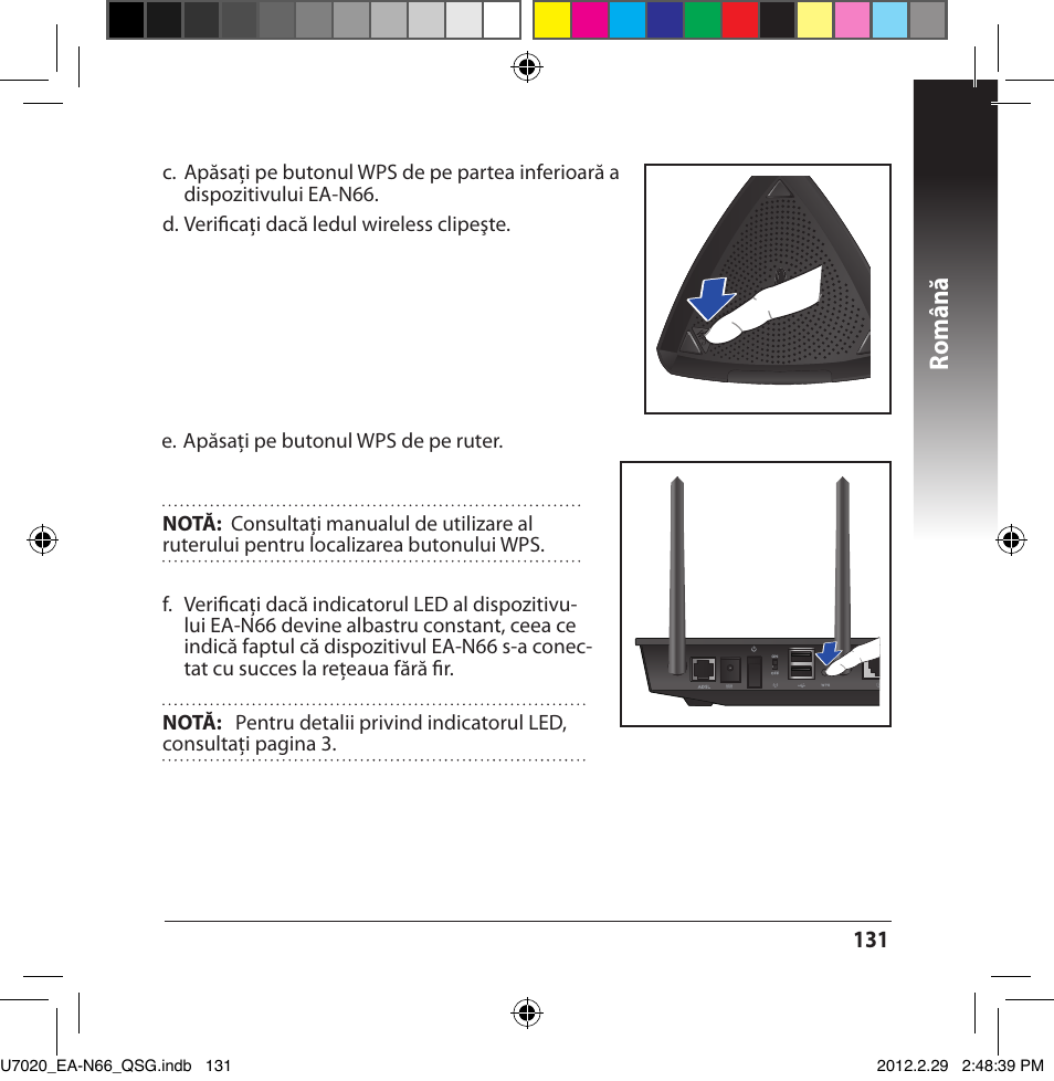 Română | Asus EA-N66 User Manual | Page 131 / 170