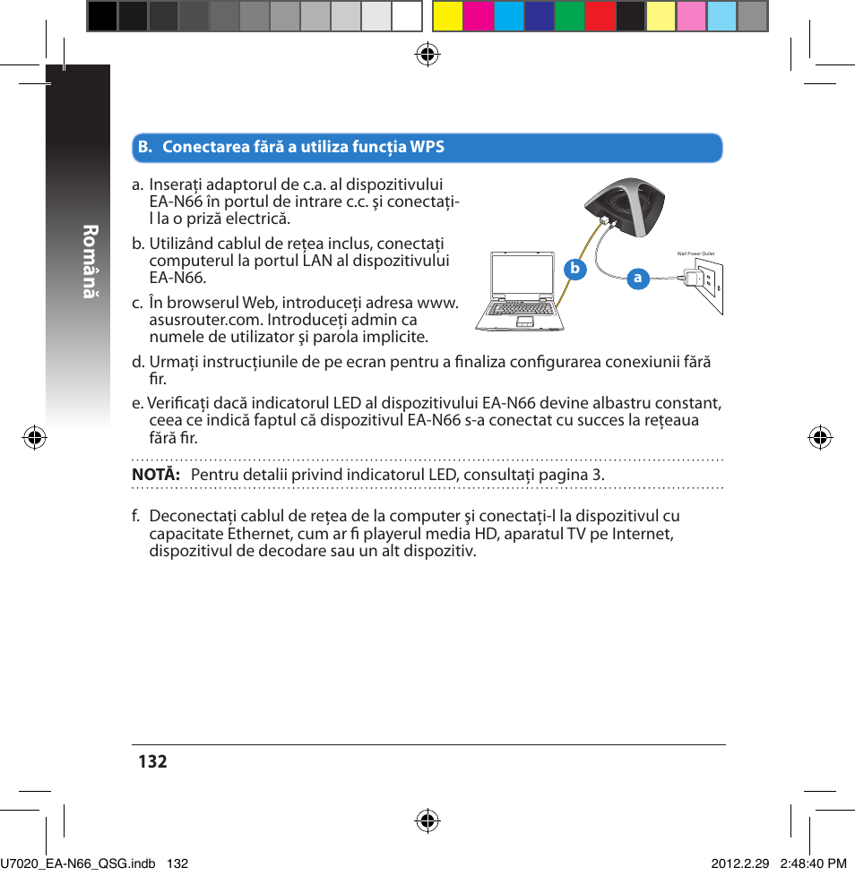Română | Asus EA-N66 User Manual | Page 132 / 170