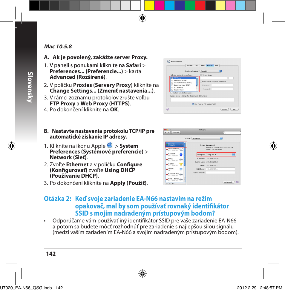 Slo vensk y | Asus EA-N66 User Manual | Page 142 / 170