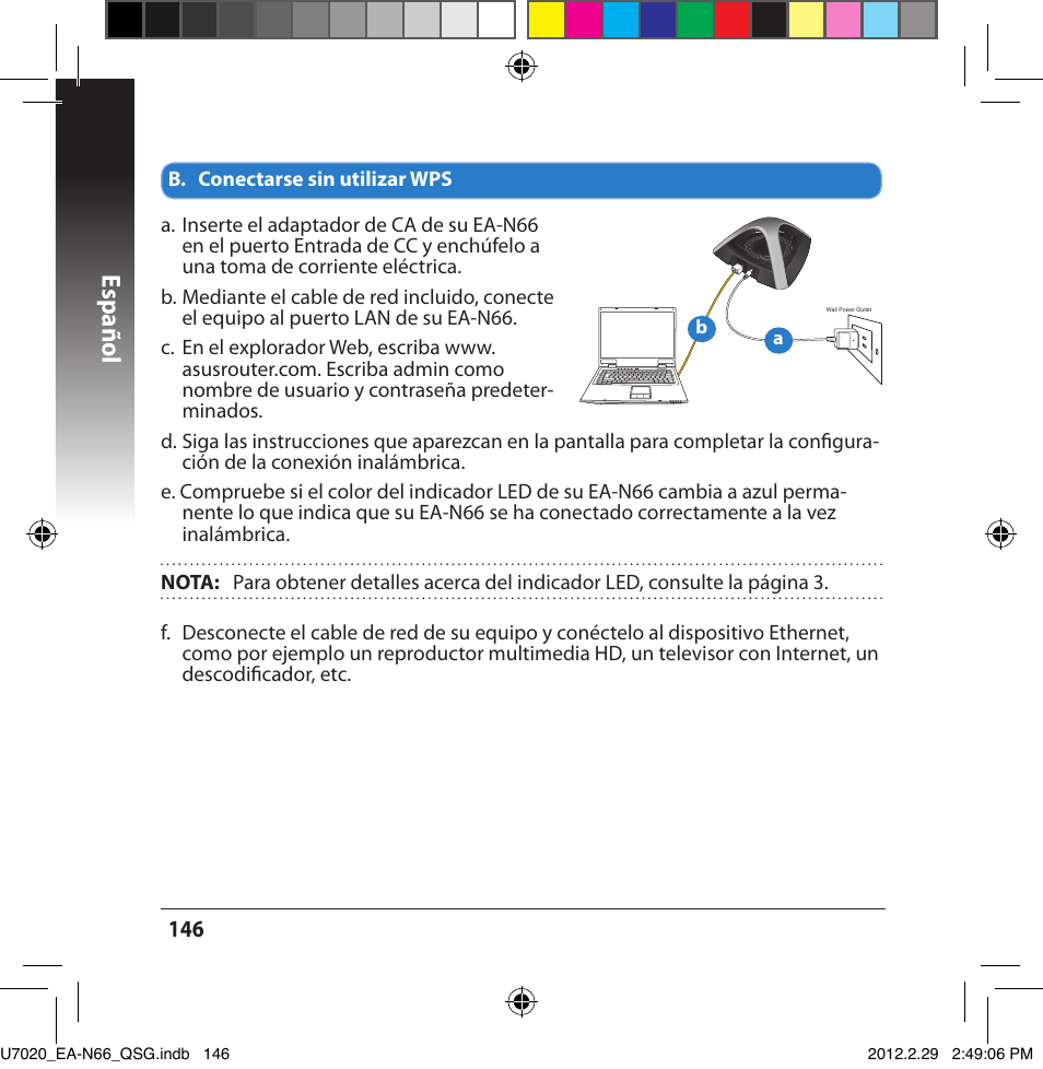 Español | Asus EA-N66 User Manual | Page 146 / 170