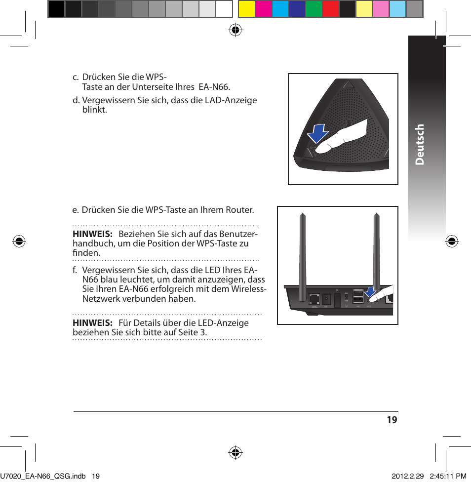 Deutsch | Asus EA-N66 User Manual | Page 19 / 170
