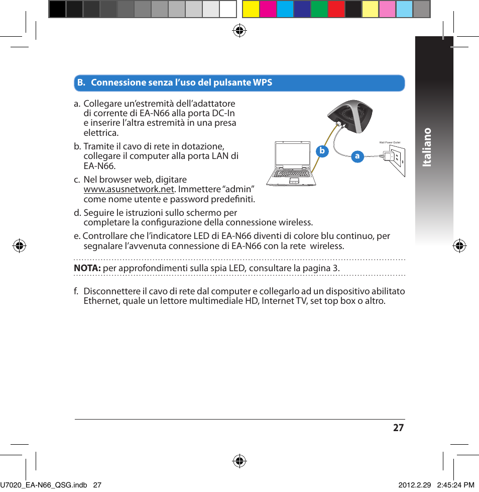 Italiano | Asus EA-N66 User Manual | Page 27 / 170