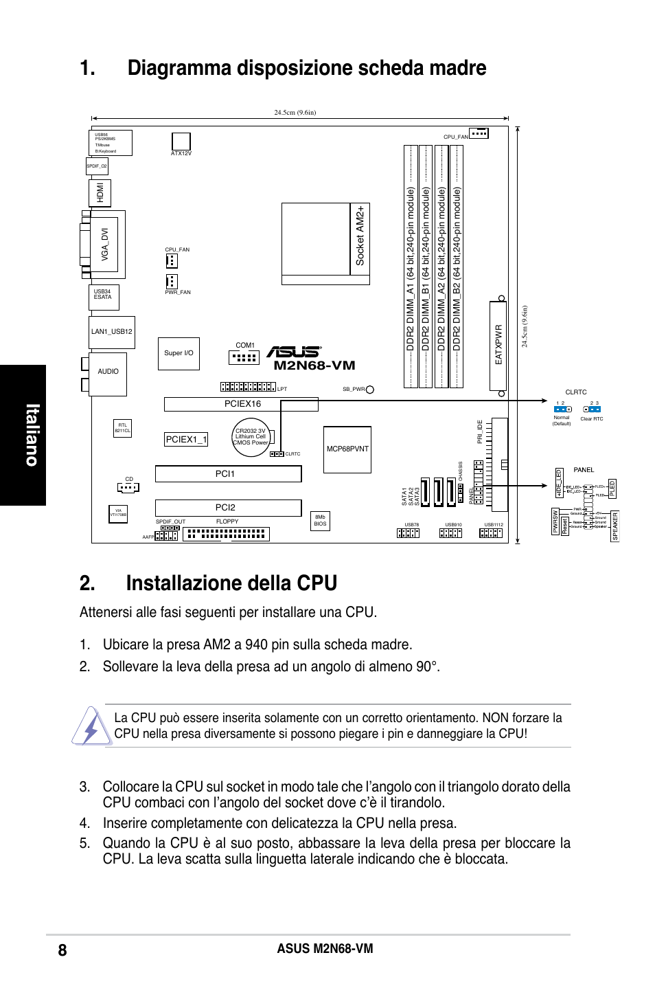 Asus m2n68-vm, M2n68-vm | Asus M2N68-VM User Manual | Page 8 / 37