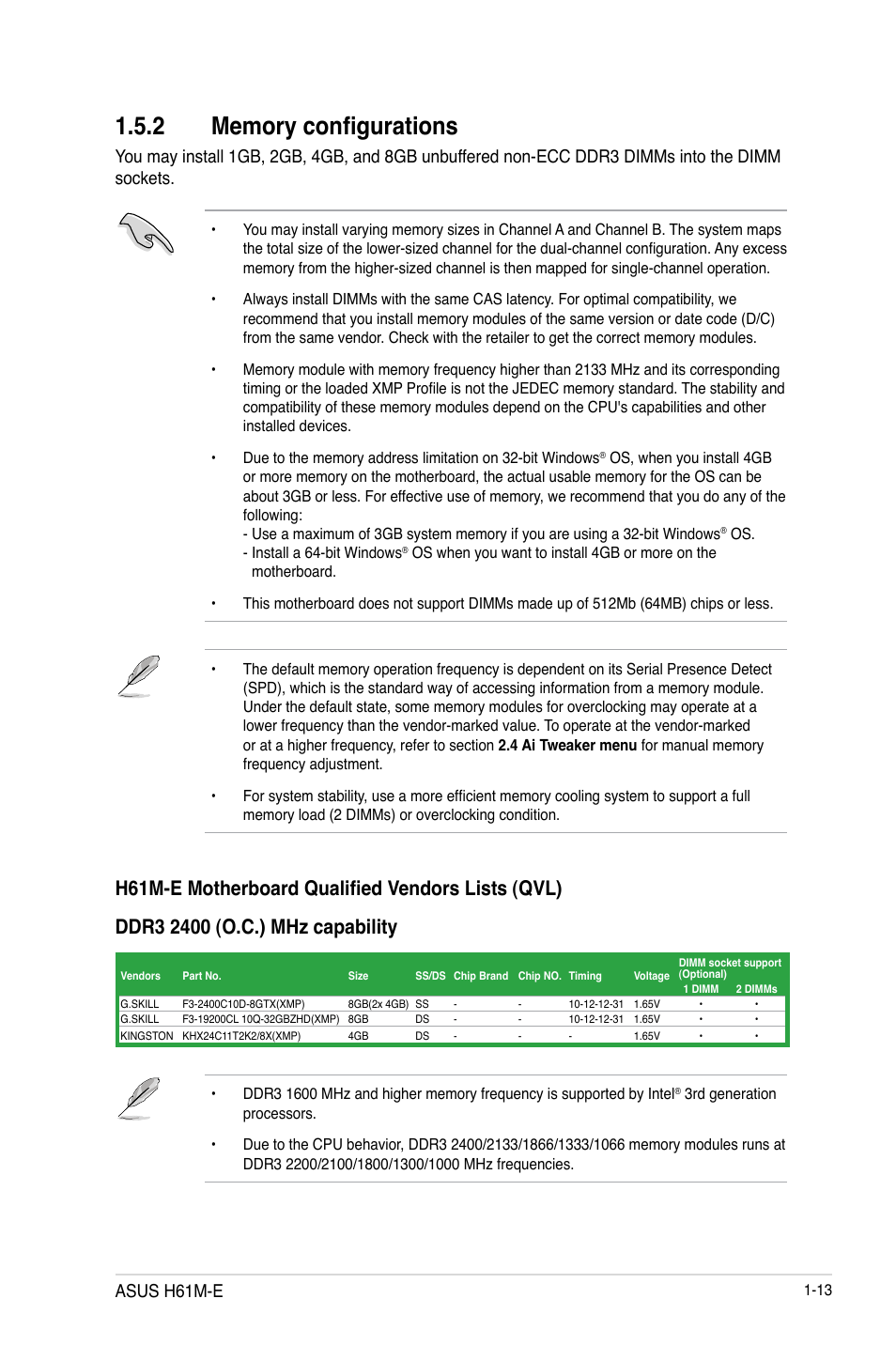 Asus h61m-e | Asus H61M-E User Manual | Page 25 / 78