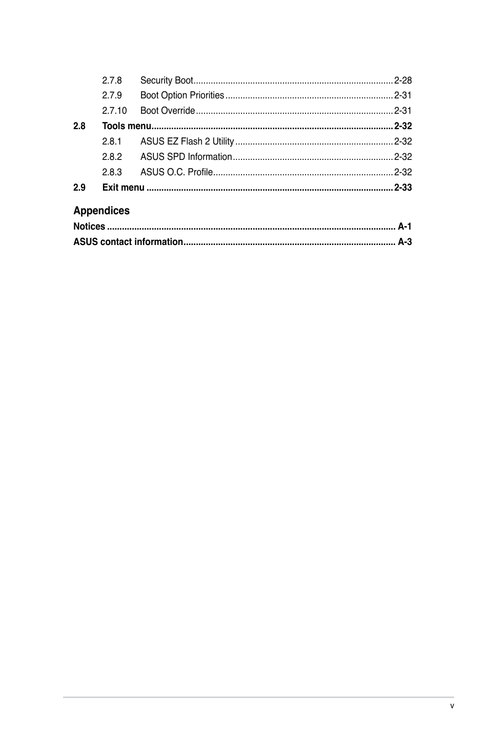 Asus H61M-E User Manual | Page 5 / 78