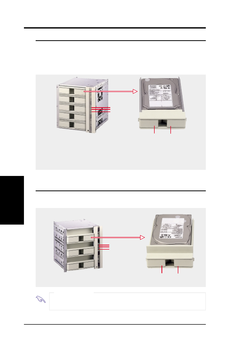 Hardware setup, 9 five-tray hot-swap bay, 10 three-tray hot-swap bay | Asus AP2300 User Manual | Page 28 / 44