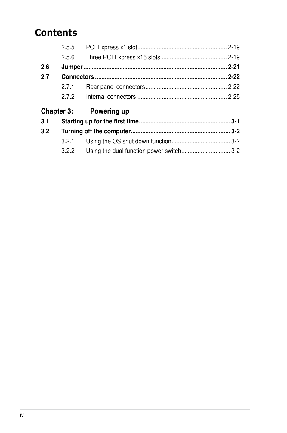 Asus M3N-HT Deluxe/Mempipe User Manual | Page 4 / 64