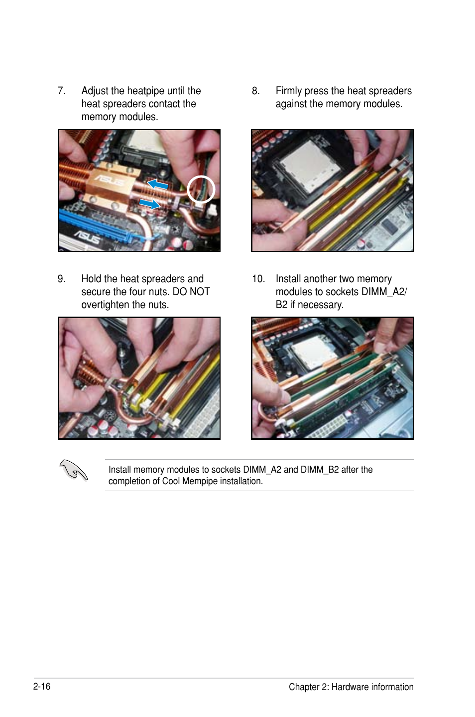 Asus M3N-HT Deluxe/Mempipe User Manual | Page 40 / 64