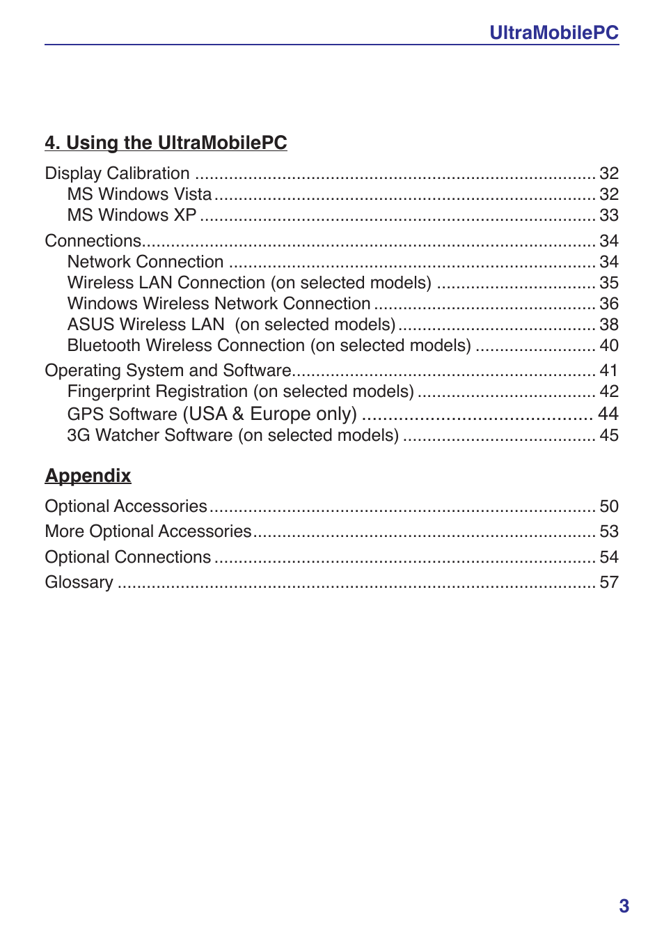 Asus R2E User Manual | Page 3 / 66