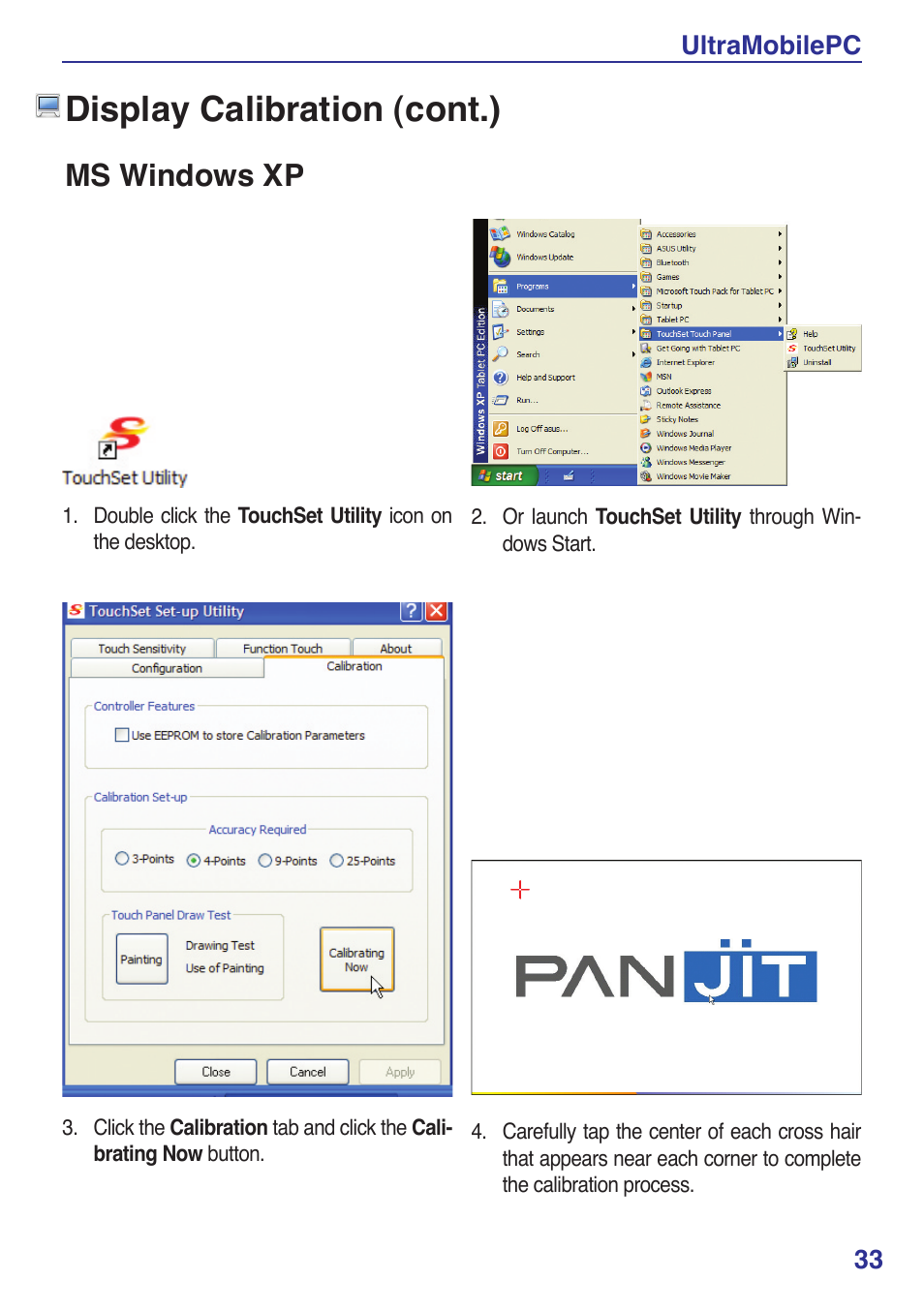 Ms windows xp, Display calibration (cont.) | Asus R2E User Manual | Page 33 / 66