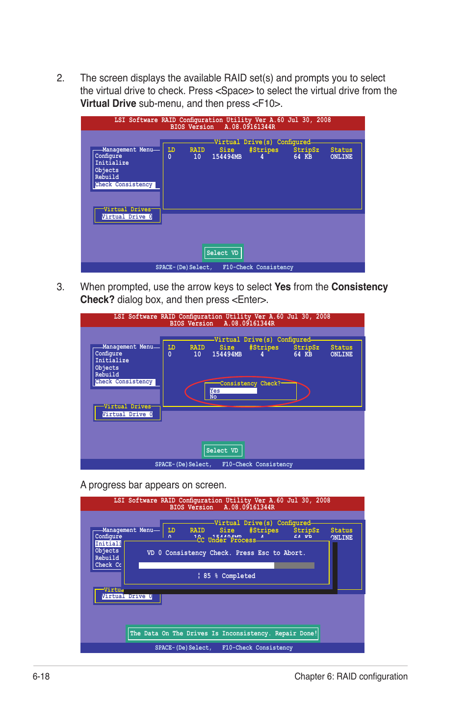18 chapter 6: raid configuration | Asus RS720-E6/RS12 User Manual | Page 116 / 156