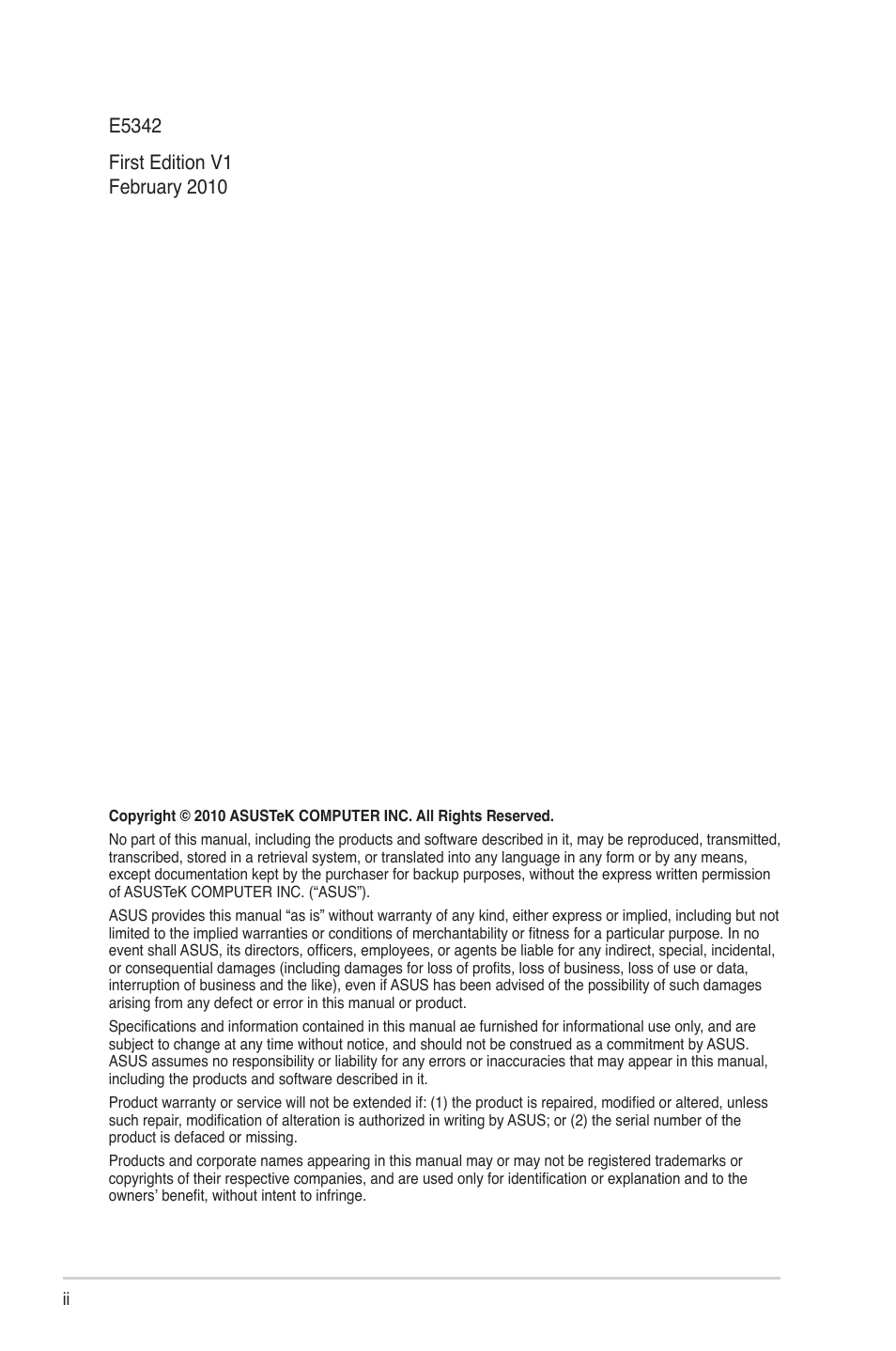 Asus RS720-E6/RS12 User Manual | Page 2 / 156