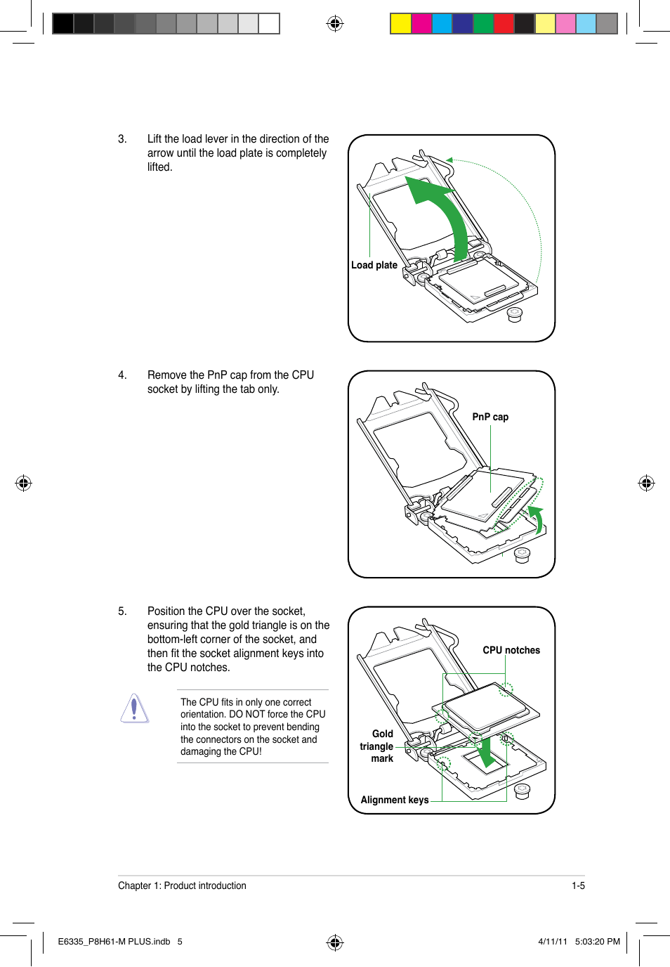 Asus P8H61-M PLUS User Manual | Page 15 / 60