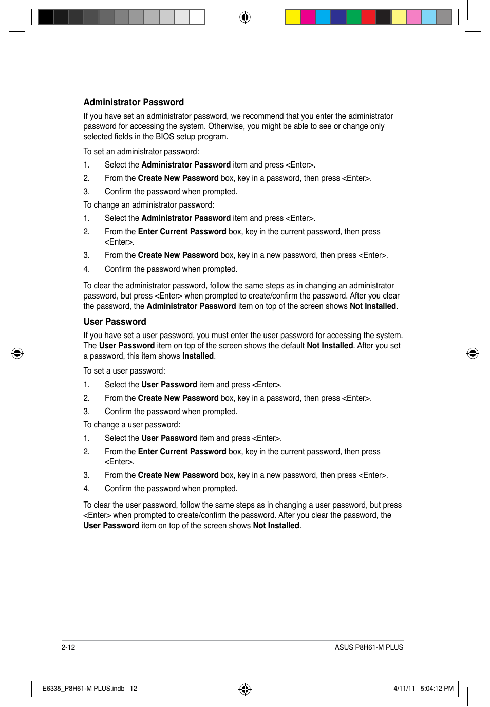 Asus P8H61-M PLUS User Manual | Page 44 / 60