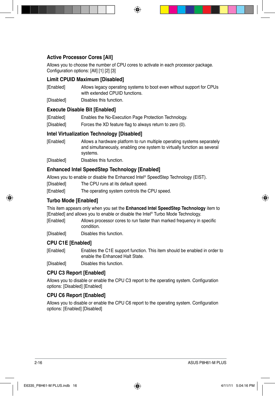 Asus P8H61-M PLUS User Manual | Page 48 / 60