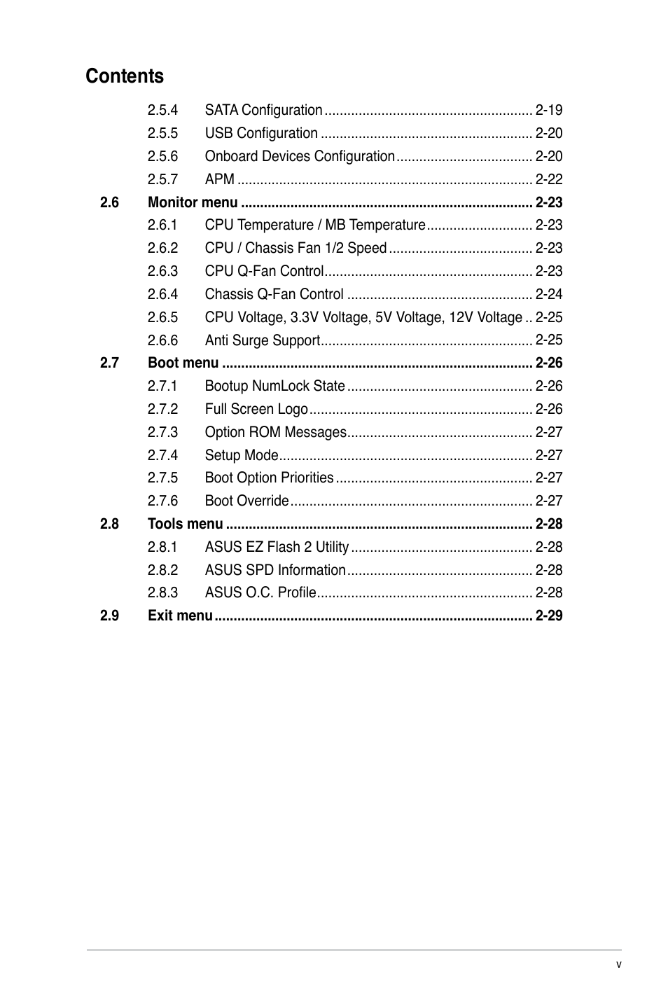 Asus P8H61 PRO User Manual | Page 5 / 74