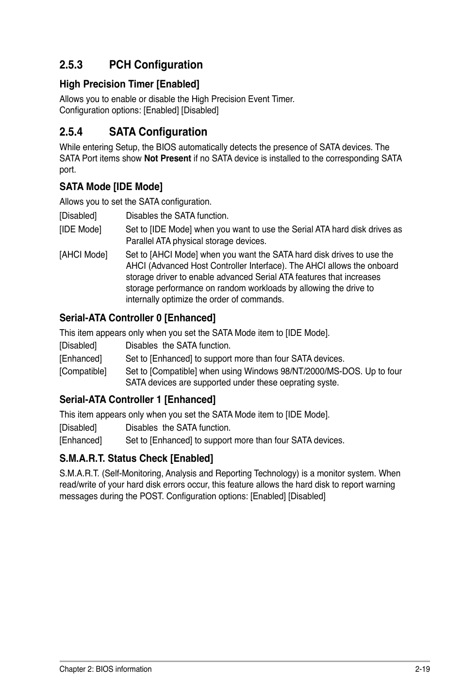 3 pch configuration, 4 sata configuration, Pch configuration -19 | Sata configuration -19 | Asus P8H61 PRO User Manual | Page 61 / 74