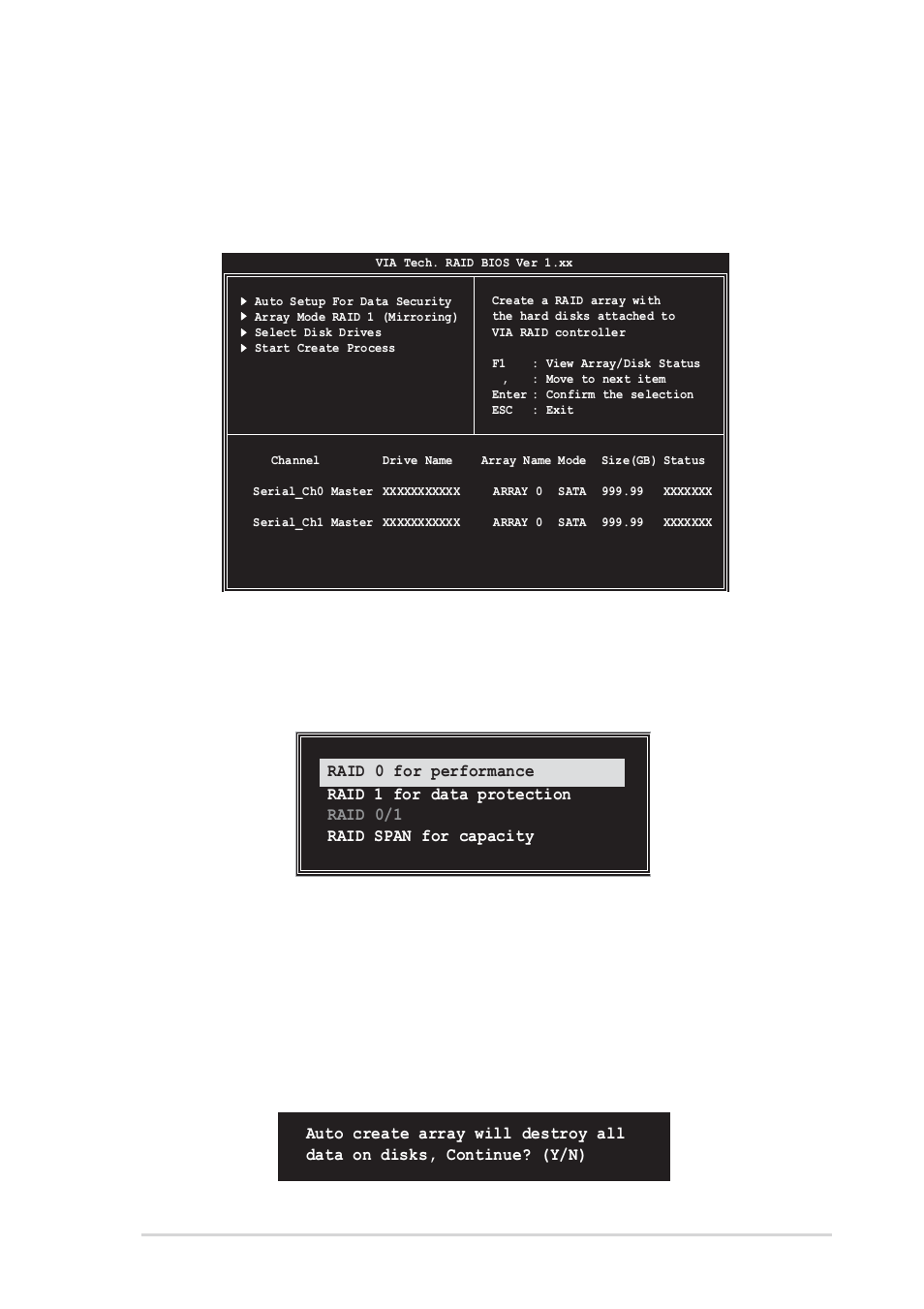 Create array, Raid 0 for performance, Asus a8v deluxe motherboard 5-27 | Asus A8V Deluxe User Manual | Page 135 / 144