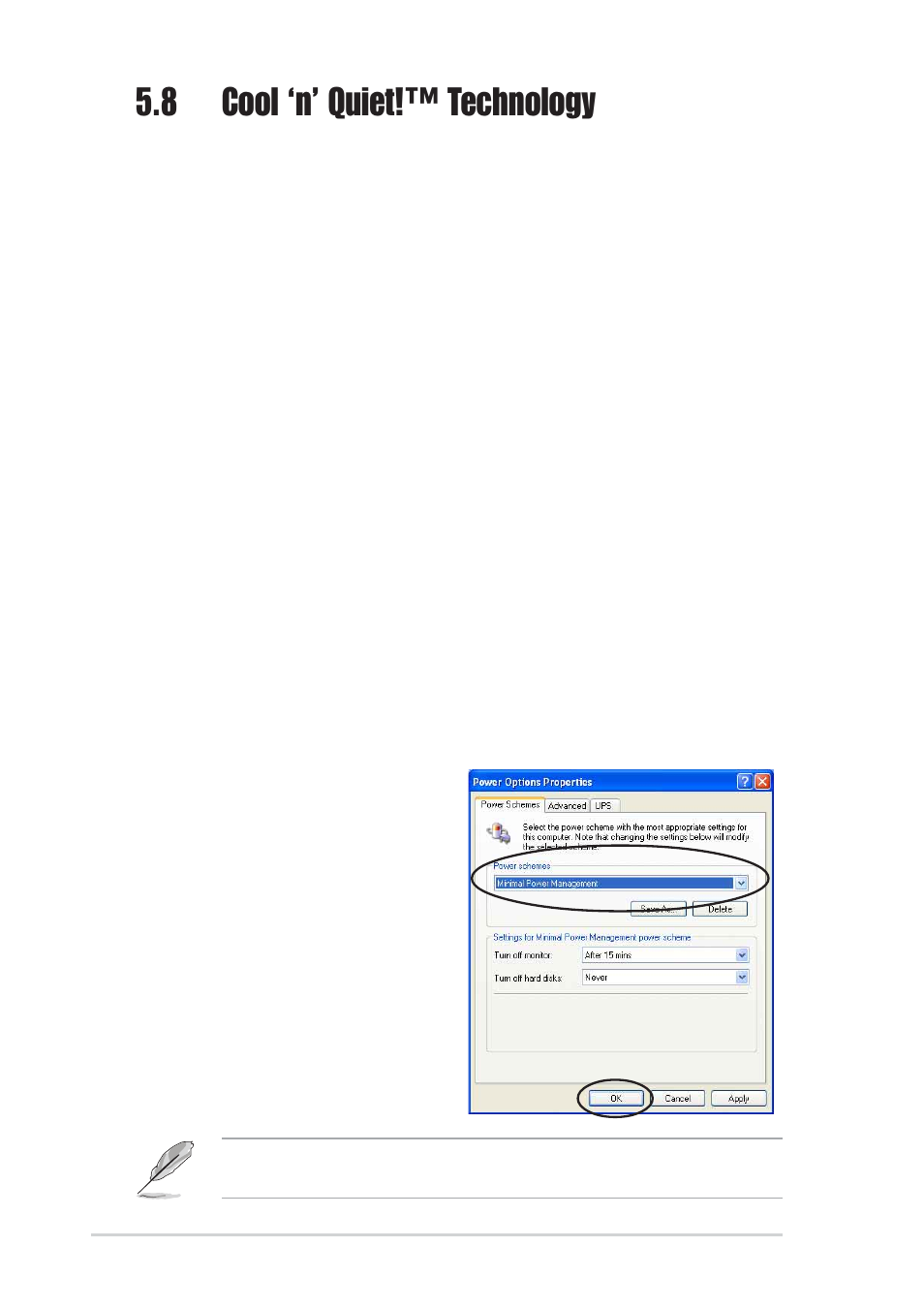 8 cool ‘n’ quiet!™ technology, 1 enabling cool ‘n’ quiet!™ technology | Asus A8V Deluxe User Manual | Page 142 / 144