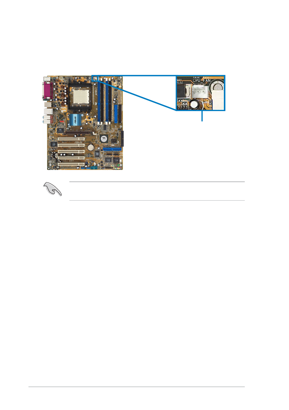 4 connecting the cpu fan cable | Asus A8V Deluxe User Manual | Page 32 / 144