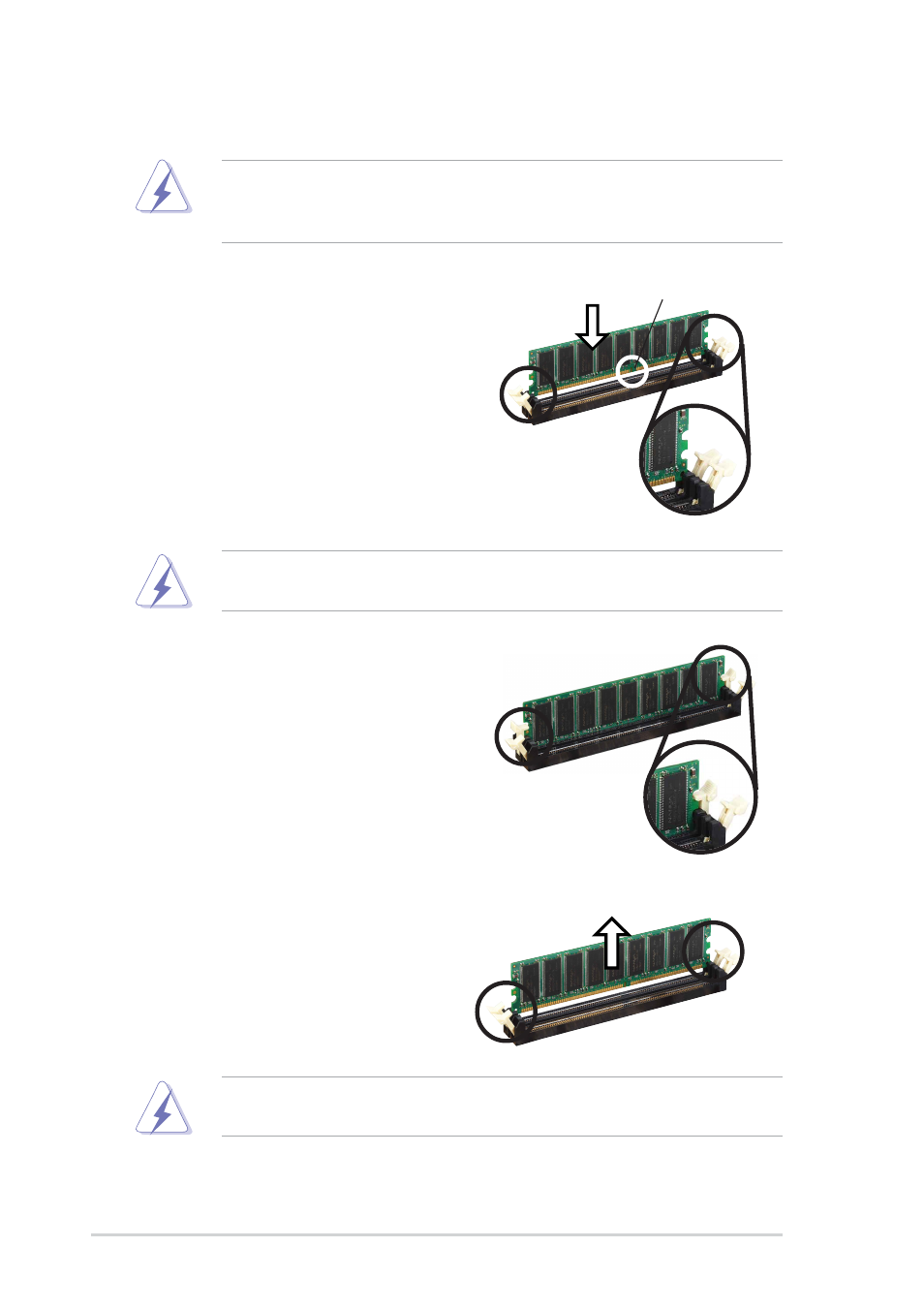 4 removing a dimm, 3 installing a dimm | Asus A8V Deluxe User Manual | Page 36 / 144