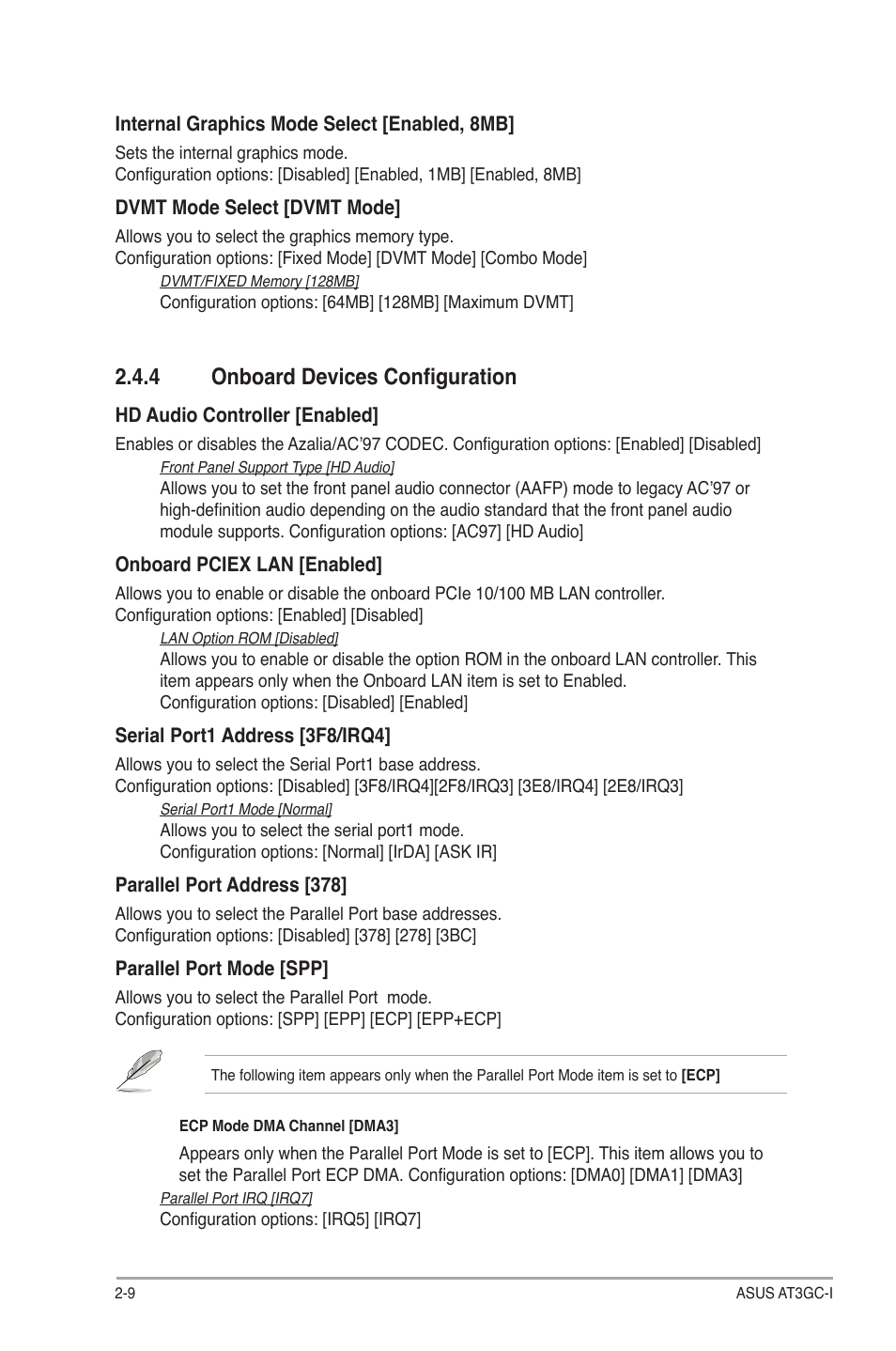 4 onboard devices configuration | Asus AT3GC-I User Manual | Page 32 / 38