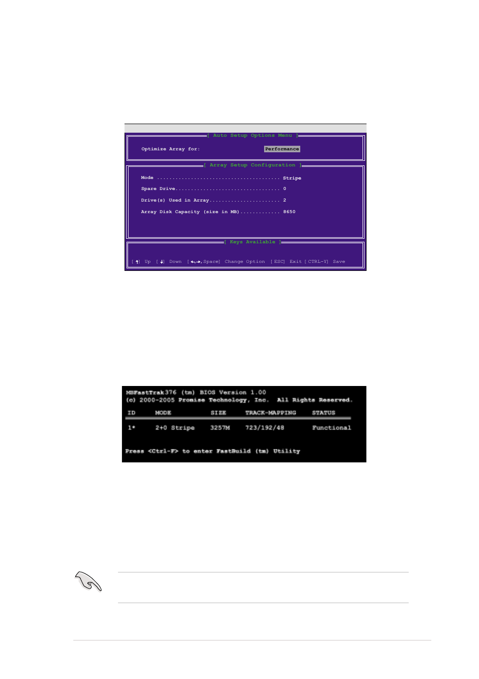 3 creating a raid 0 array (performance), Asus pc-dl deluxe motherboard 5-13, And select “ performance” with the space bar. the | Asus AP1720-E1 User Manual | Page 115 / 124