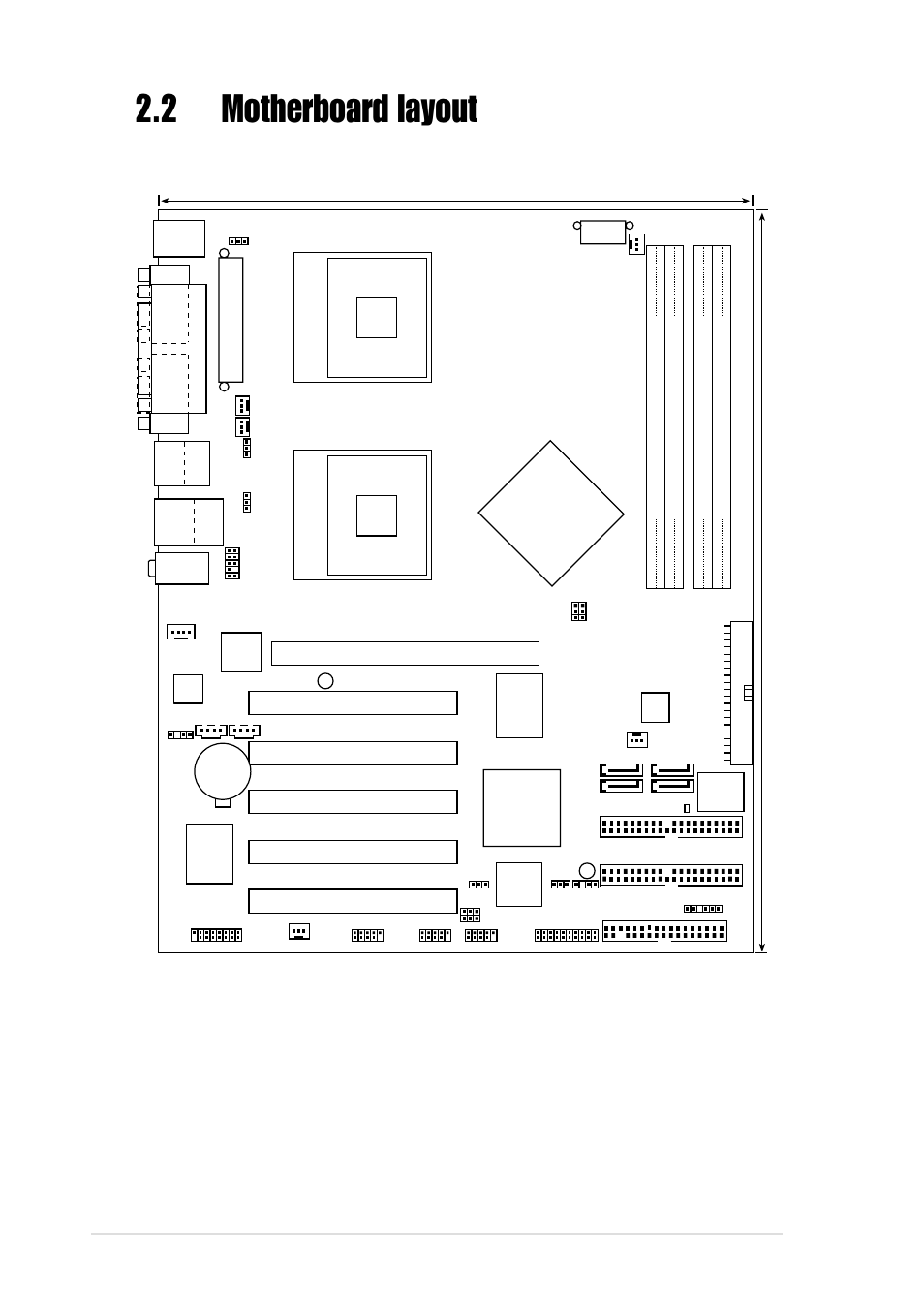 2 motherboard layout, 2 chapter 2: hardware information, Intel | Pci1, Pci2 pci3 pci4 pci5, Super i/o, Ssi_power | Asus AP1720-E1 User Manual | Page 28 / 124