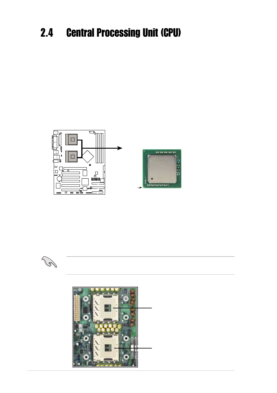 4 central processing unit (cpu), 1 overview, 2 installing the cpu | Asus AP1720-E1 User Manual | Page 30 / 124